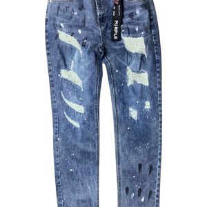 Purple brand Slim jean Com respingos