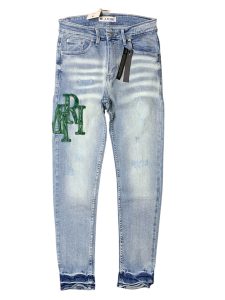 AMIRI Calça jeans com logo Verde