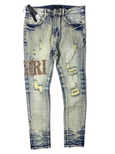 Amiri Calça jeans com aplicação camuflada