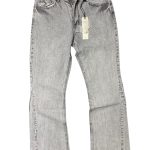 calças Denim House de ganga flare cinzénha