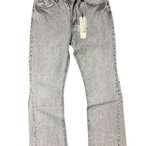 calças Denim House de ganga flare cinzénha